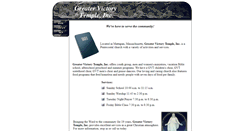 Desktop Screenshot of greatervictory.getwebnet.com